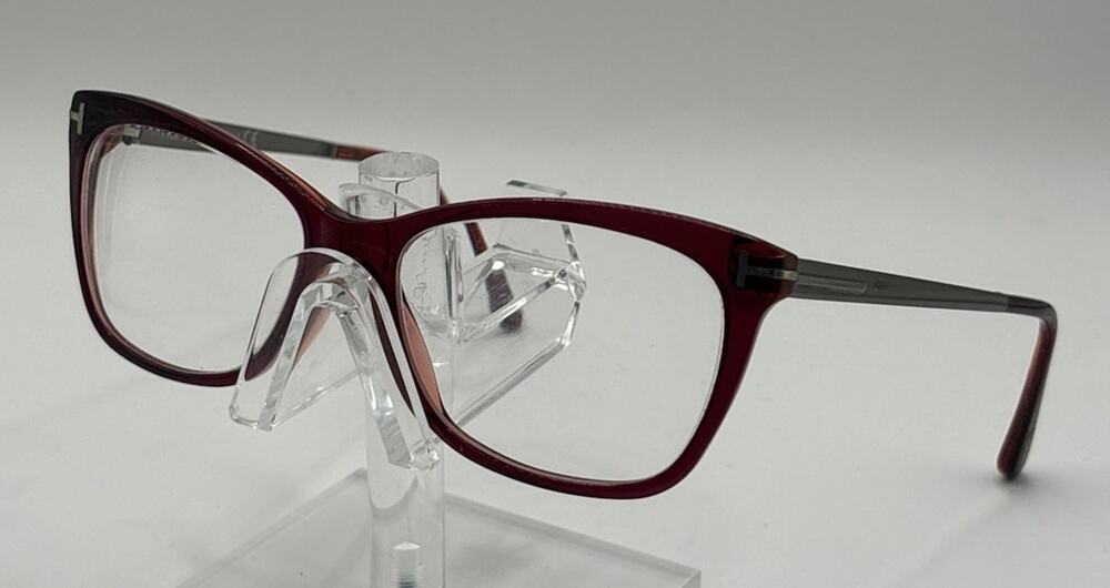 Tom Ford TF5353 075 Eyeglasses Burgundy Fuchsia Cat Eye 52-15-140 Italy